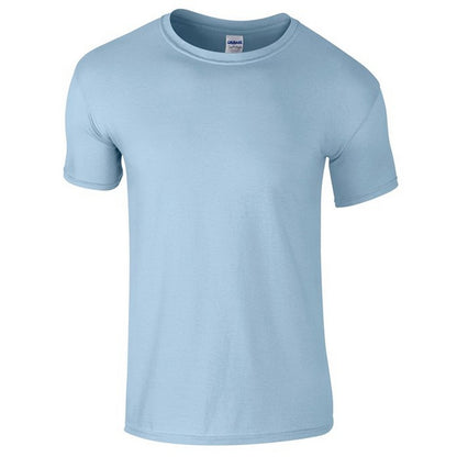 Light Blue - Front - Gildan Childrens-Kids Softstyle Plain T-Shirt