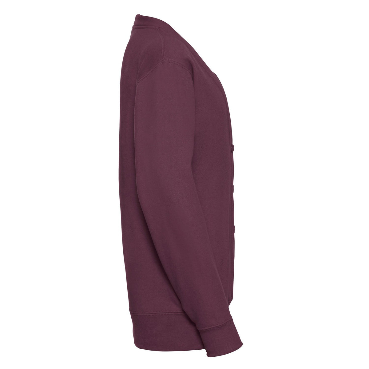 Burgundy - Side - Jerzees Schoolgear Childrens-Kids Cardigan