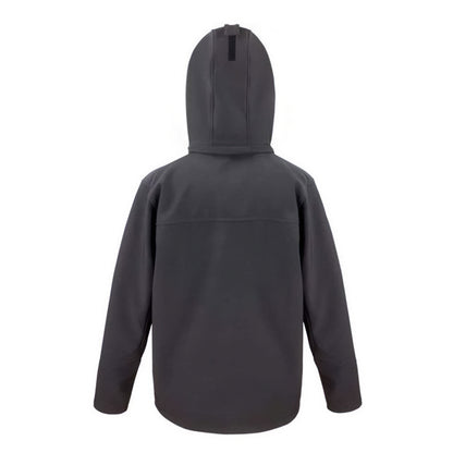 Black-Grey - Back - Result Core Mens Core TX Performance Soft Shell Jacket