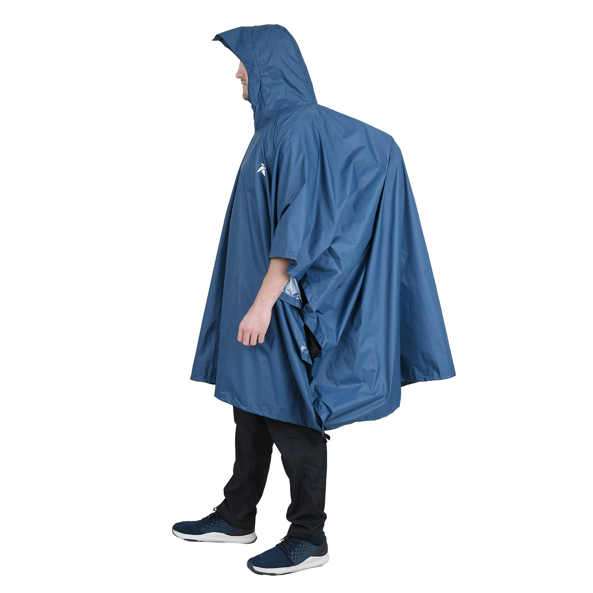 Blue - Back - Home & Living Unisex Adult Rain Poncho (Pack of 2)