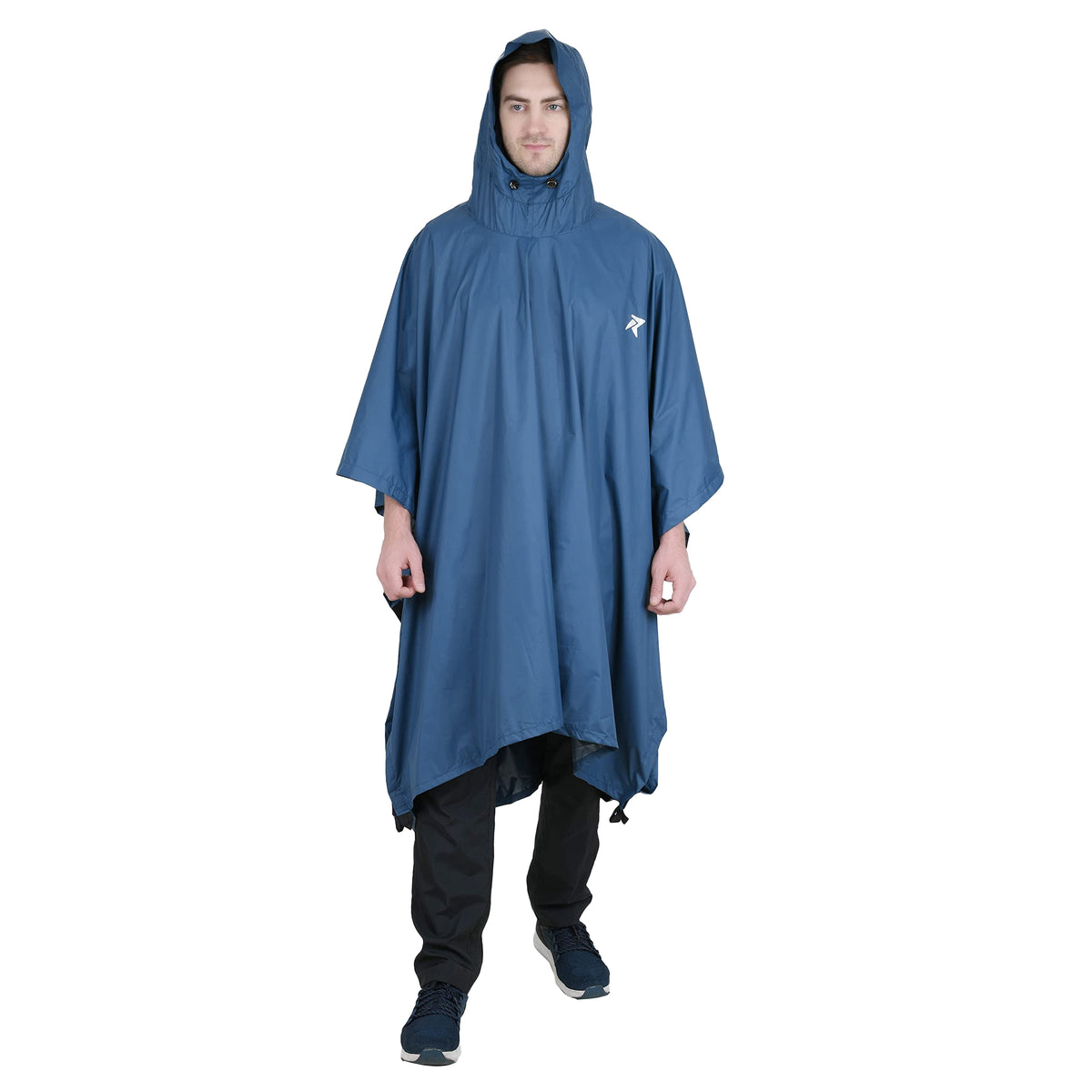 Blue - Front - Home & Living Unisex Adult Rain Poncho (Pack of 2)