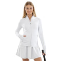 Black - Front - Spiro Womens-Ladies Recycled Fitness Jacket