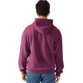 Maroon - Back - Gildan Mens Softstyle Fleece Midweight Full Zip Hoodie