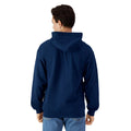 Navy - Back - Gildan Mens Softstyle Fleece Midweight Full Zip Hoodie