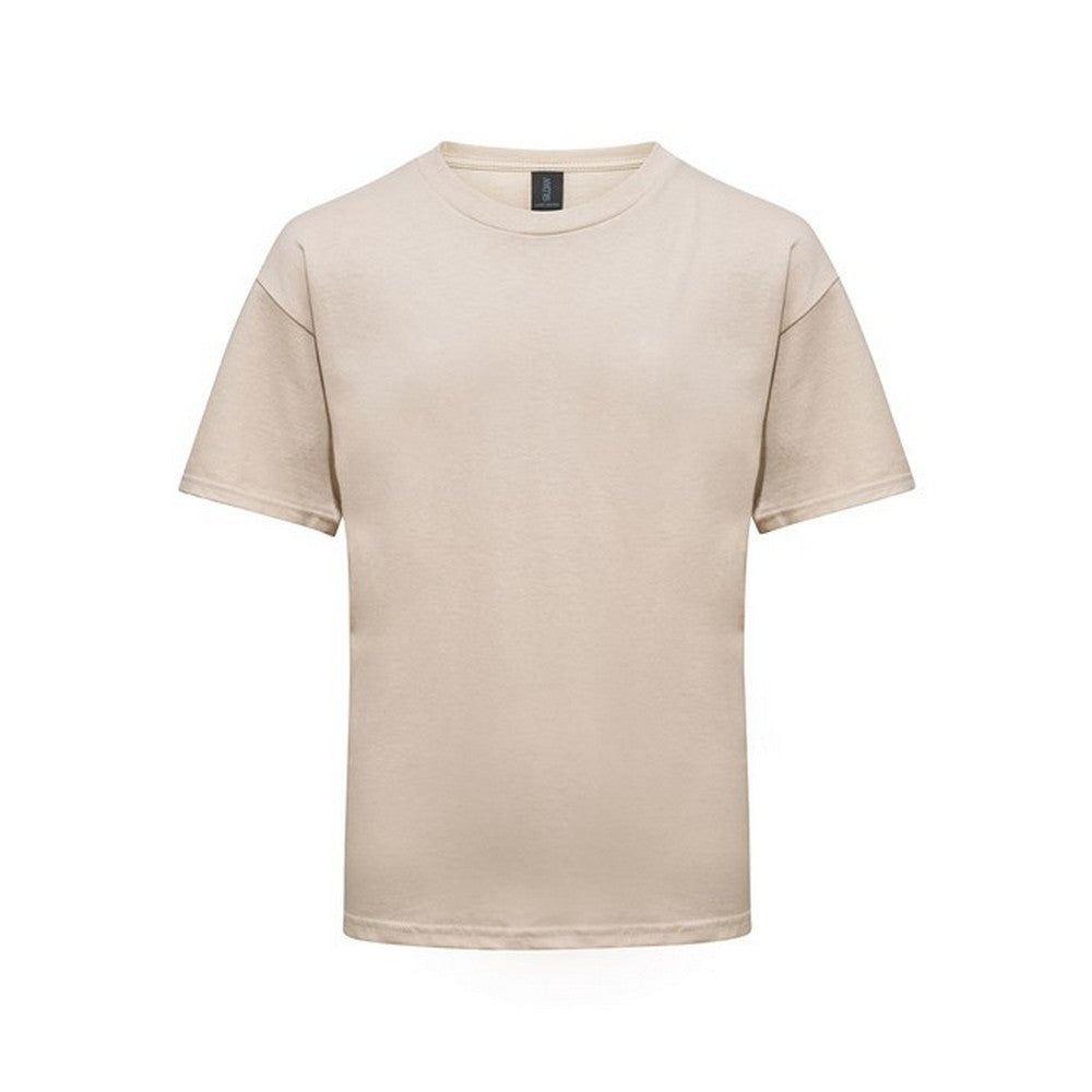 Sand - Front - Gildan Childrens-Kids Plain Lightweight T-Shirt