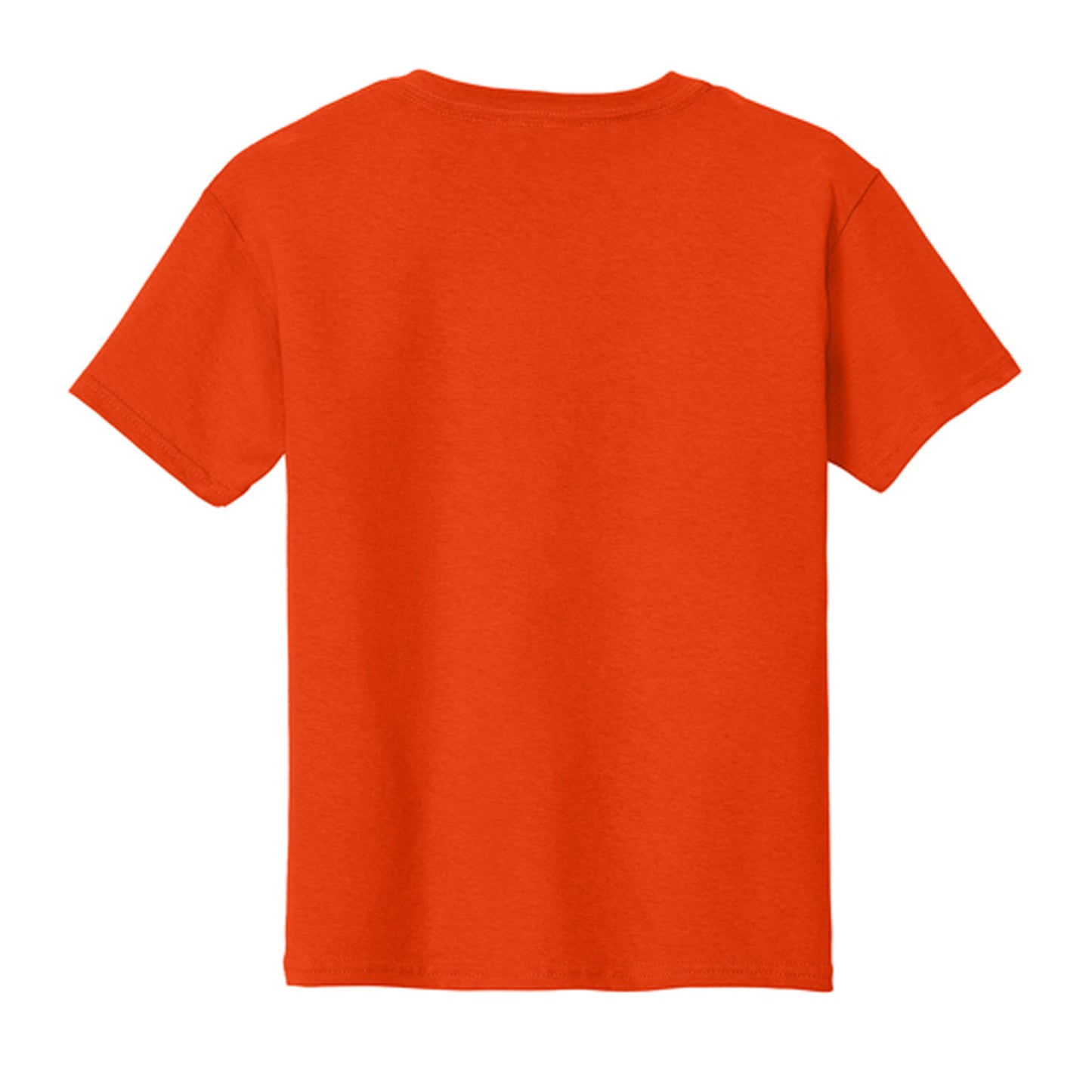 Orange - Back - Gildan Childrens-Kids Plain Lightweight T-Shirt