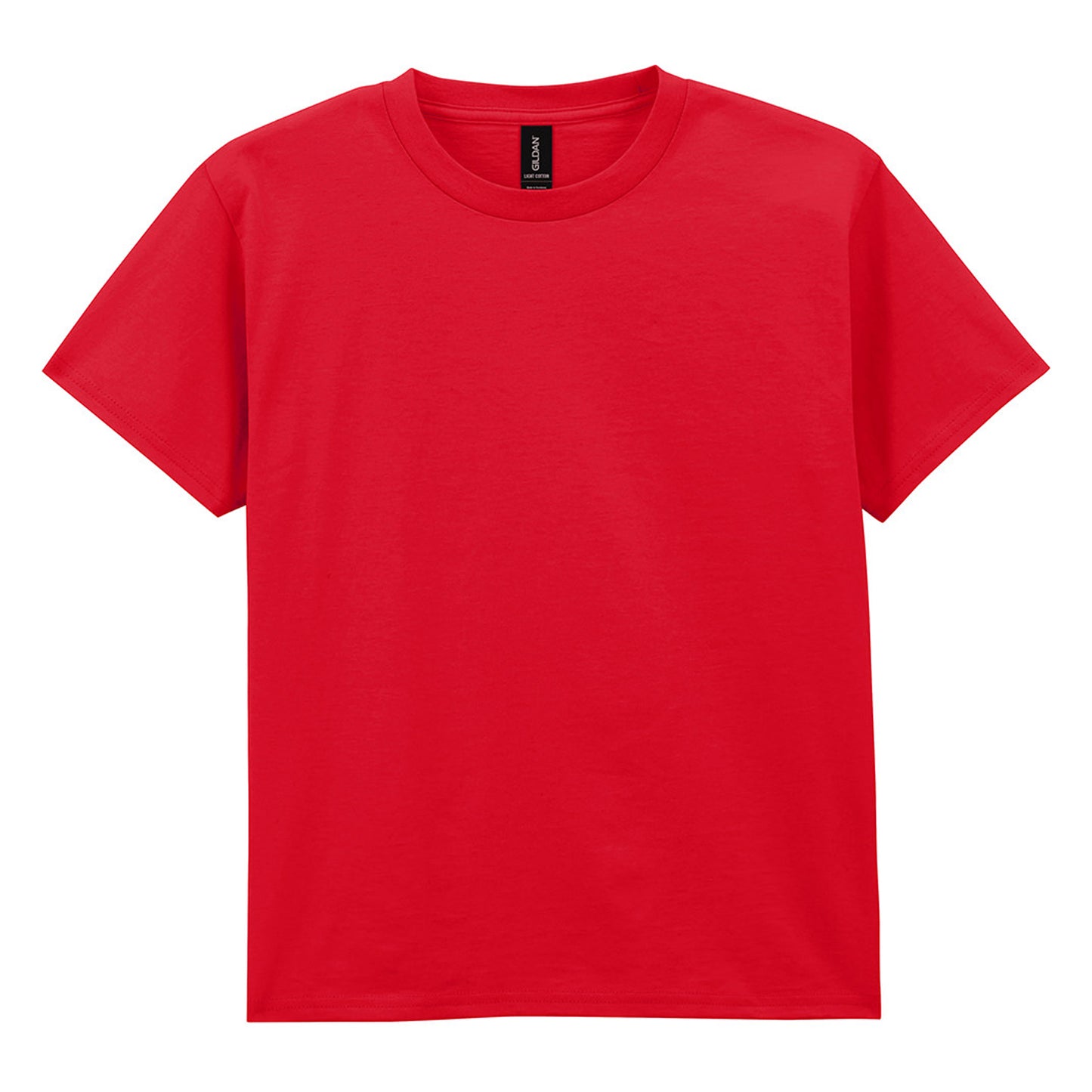 Red - Front - Gildan Childrens-Kids Plain Lightweight T-Shirt