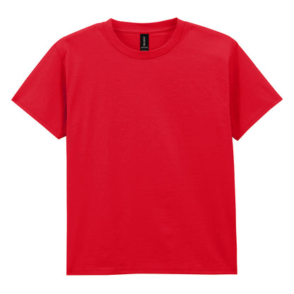 Red - Front - Gildan Childrens-Kids Plain Lightweight T-Shirt