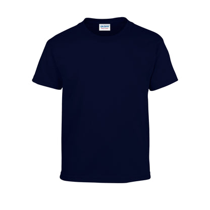 Navy - Front - Gildan Childrens-Kids Plain Lightweight T-Shirt
