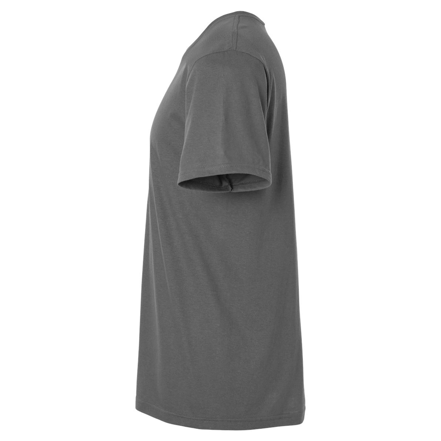 Charcoal - Side - Gildan Mens Plain Lightweight T-Shirt