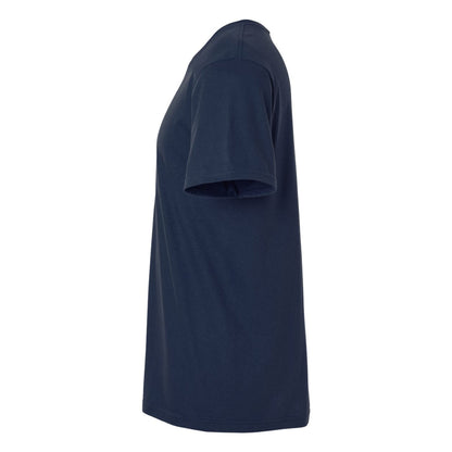 Navy - Side - Gildan Mens Plain Lightweight T-Shirt