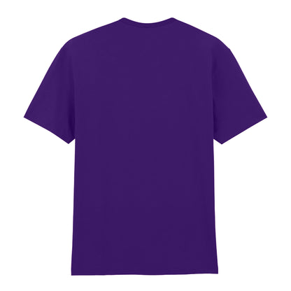 Purple - Back - Gildan Mens Plain Lightweight T-Shirt