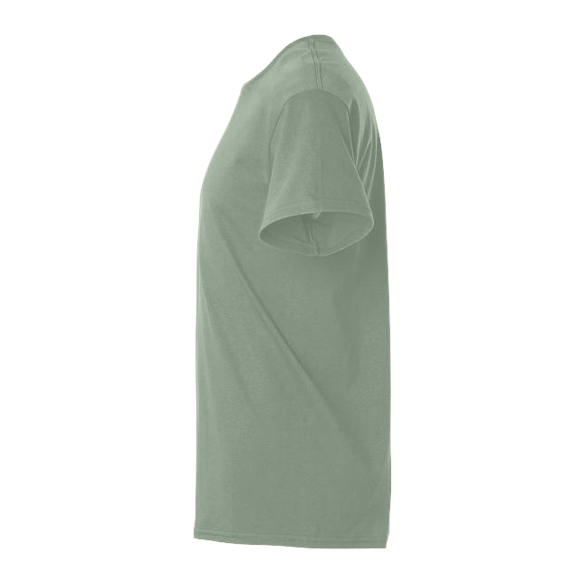 Sage - Side - Gildan Mens Plain Lightweight T-Shirt