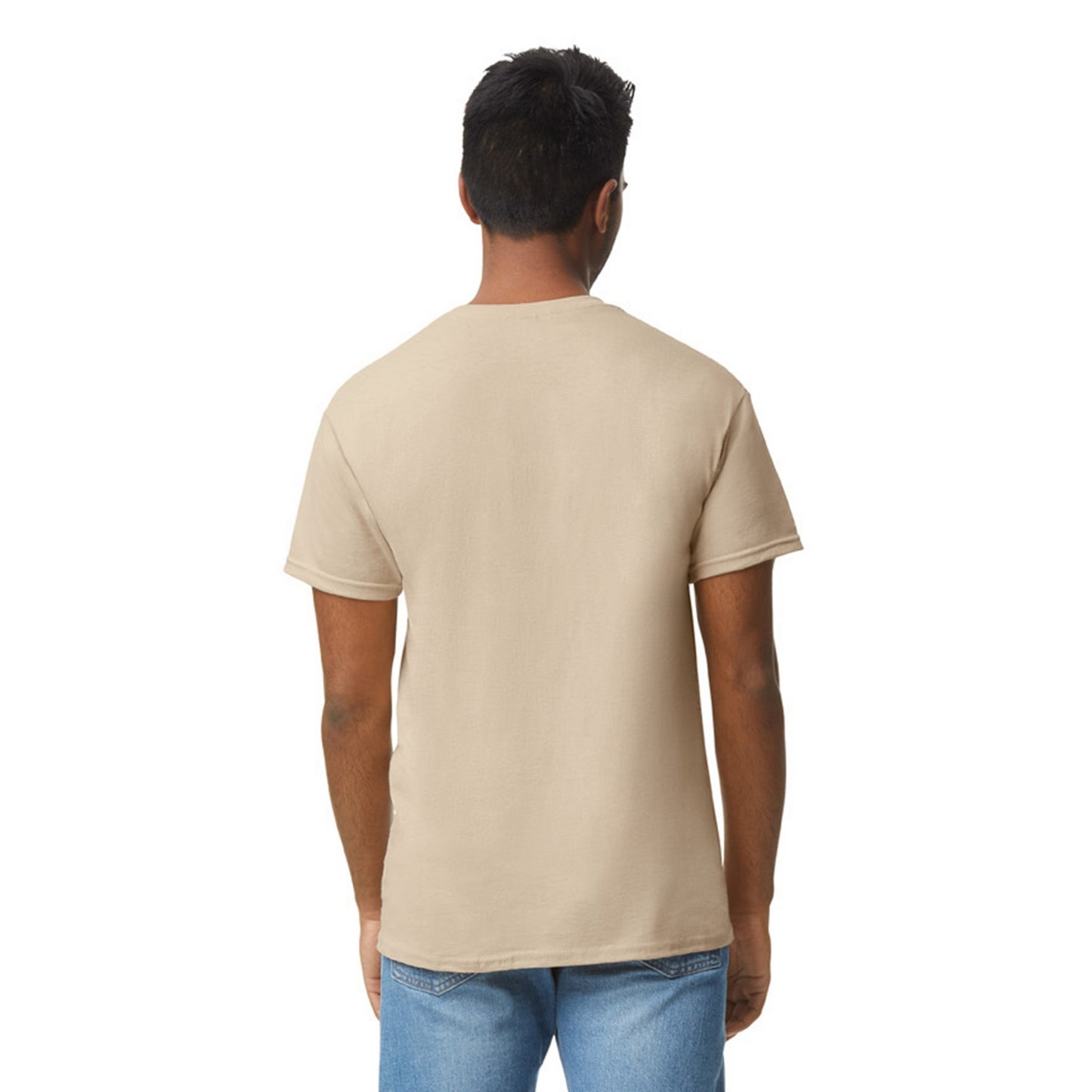 Light Pink - Side - Gildan Mens Plain Lightweight T-Shirt