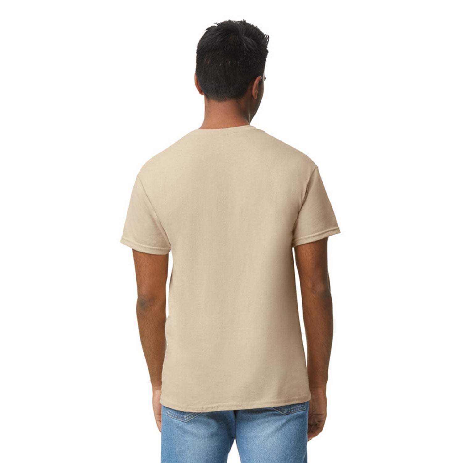 Light Pink - Side - Gildan Mens Plain Lightweight T-Shirt