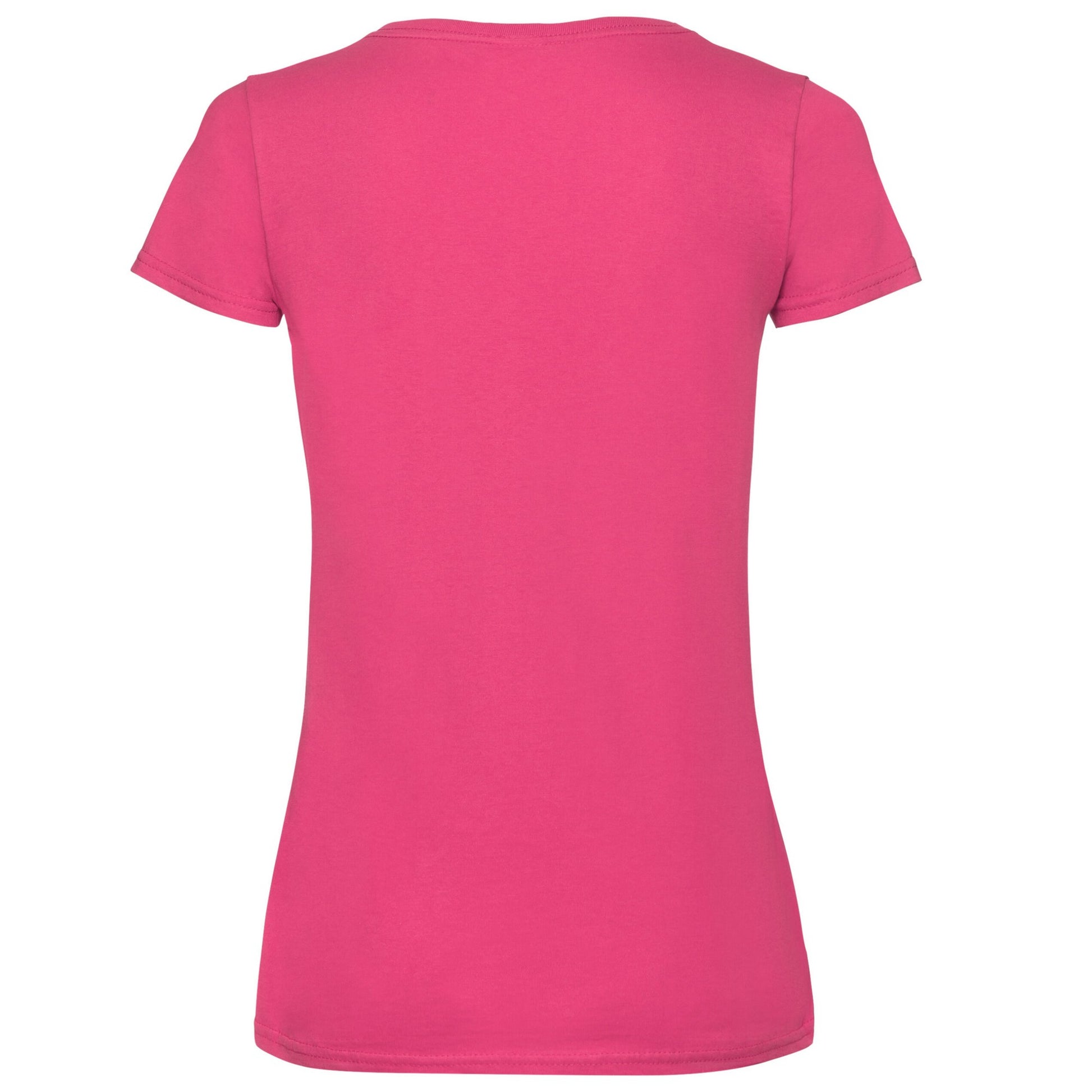 Fuchsia - Back - Fruit of the Loom Womens-Ladies Lady Fit Side Seam Free T-Shirt