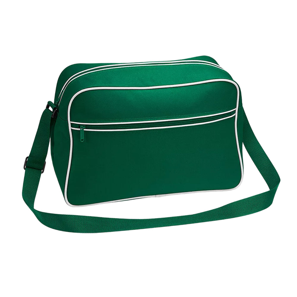 Bottle Green - Front - Bagbase Retro Shoulder Bag