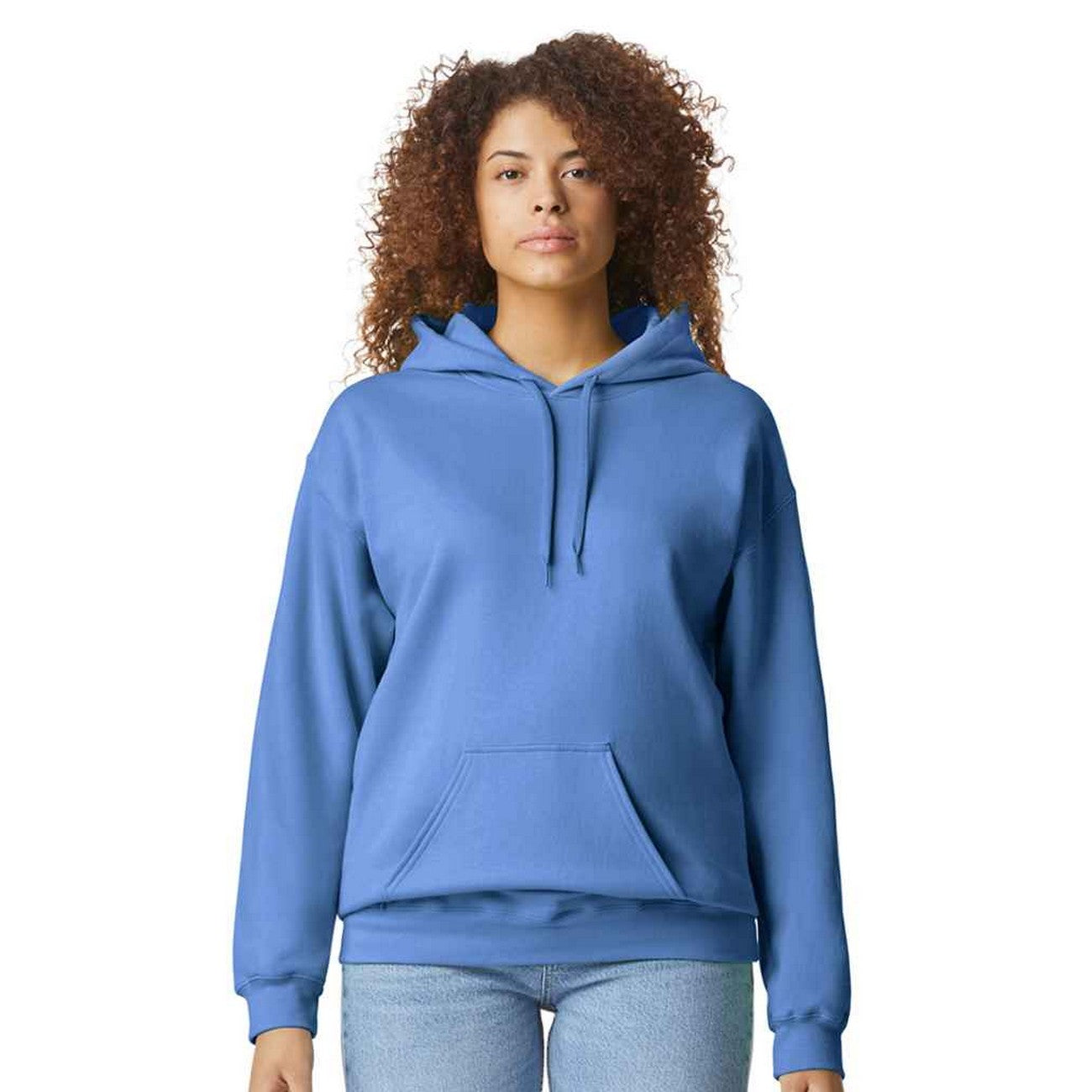 Carolina Blue - Side - Gildan Unisex Adult Midweight Fleece Hoodie