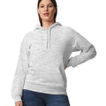 Ash Grey - Side - Gildan Unisex Adult Midweight Fleece Hoodie