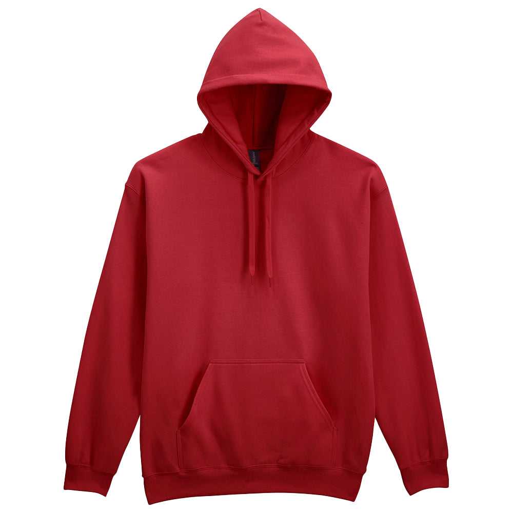 Cardinal Red - Front - Gildan Unisex Adult Midweight Fleece Hoodie