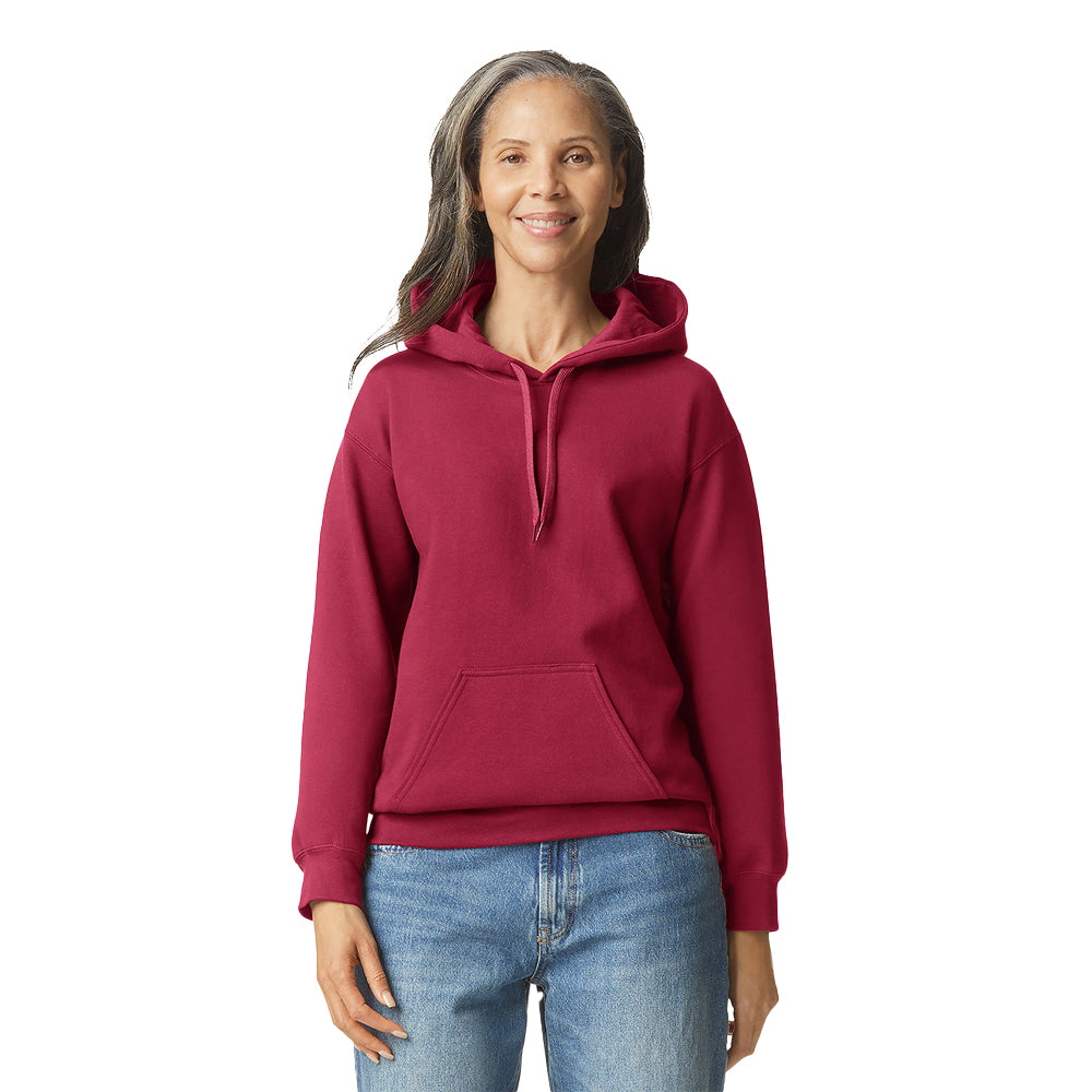 Cardinal Red - Side - Gildan Unisex Adult Midweight Fleece Hoodie