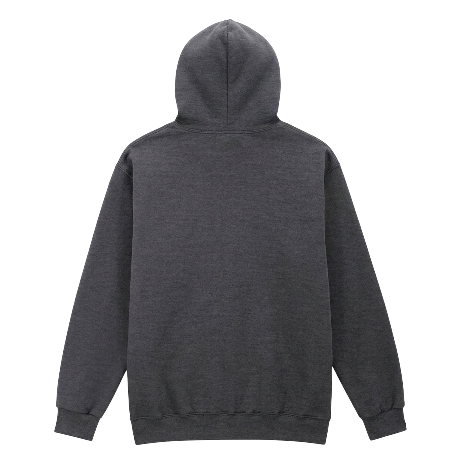 Heather Black - Back - Gildan Unisex Adult Midweight Fleece Hoodie