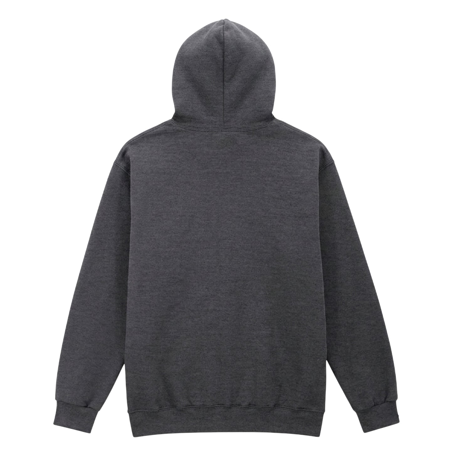 Heather Black - Back - Gildan Unisex Adult Midweight Fleece Hoodie