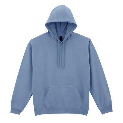 Stone Blue - Front - Gildan Unisex Adult Midweight Fleece Hoodie