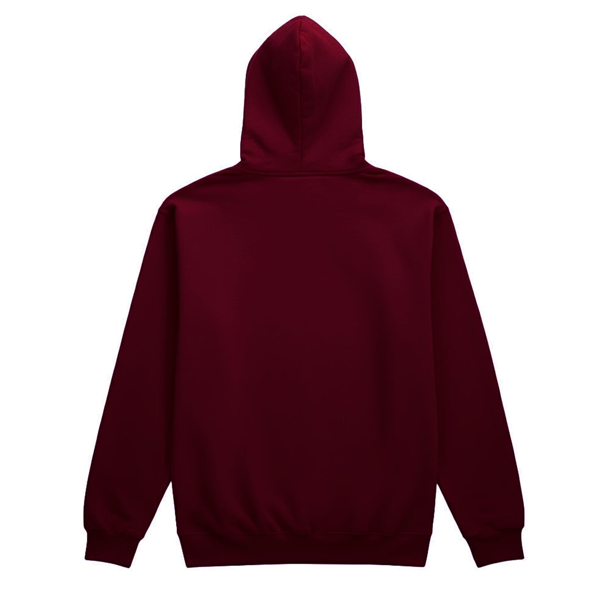 Maroon - Back - Gildan Unisex Adult Midweight Fleece Hoodie