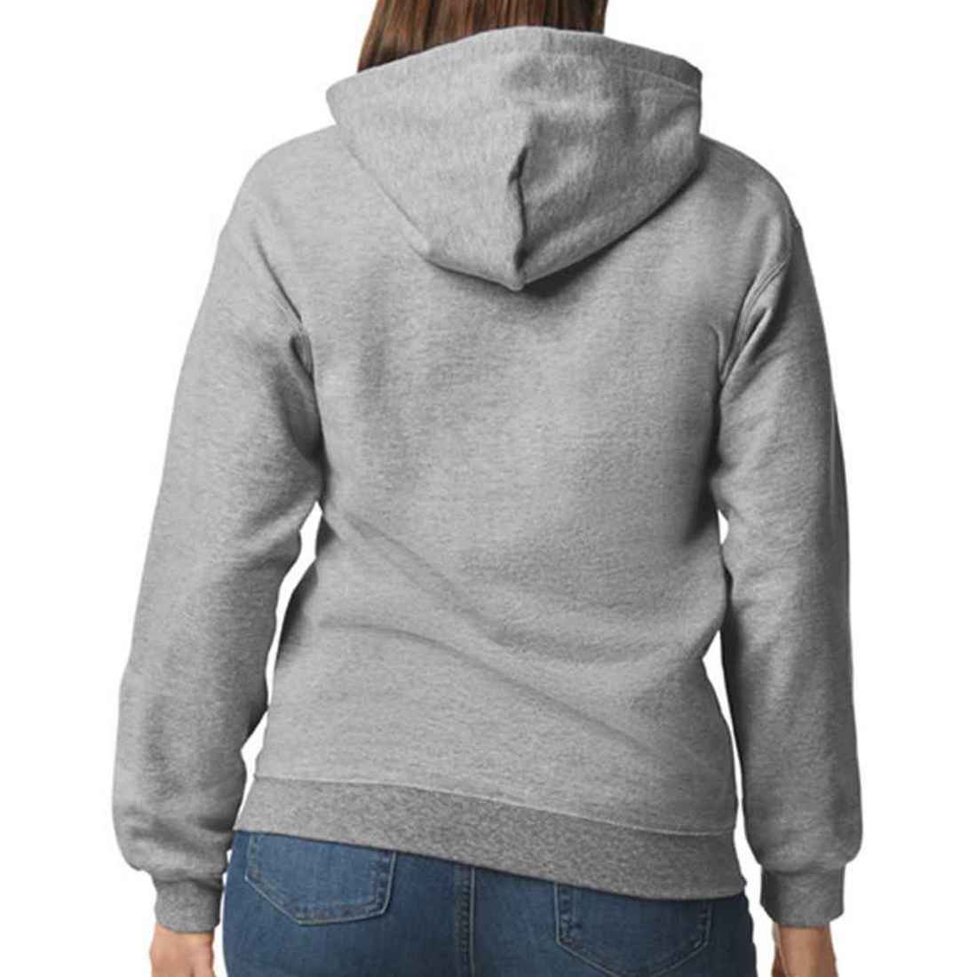 Sport Grey - Back - Gildan Unisex Adult Midweight Fleece Hoodie