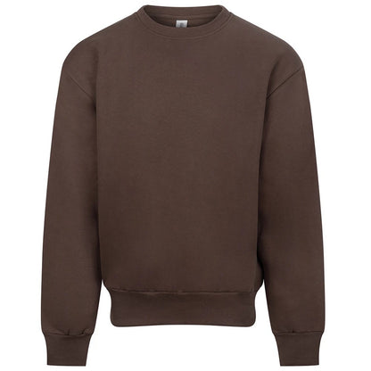 Espresso - Front - Awdis Unisex Adult Signature Heavyweight Sweatshirt