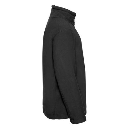 Black - Side - Russell Childrens-Kids Full Zip Outdoor Fleece Jacket