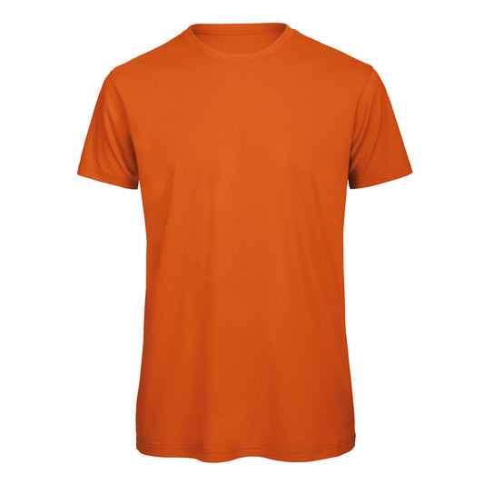 Orange - Front - B&C Unisex Adult Inspire Organic T-Shirt