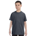 Dark Heather - Back - Gildan Childrens-Kids Soft Style Jersey T-Shirt