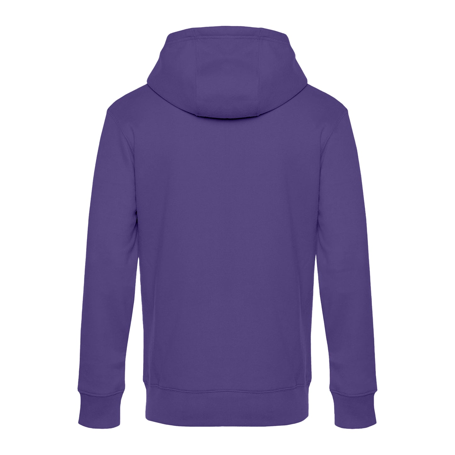 Radiant Purple - Back - B&C Mens King Hoodie