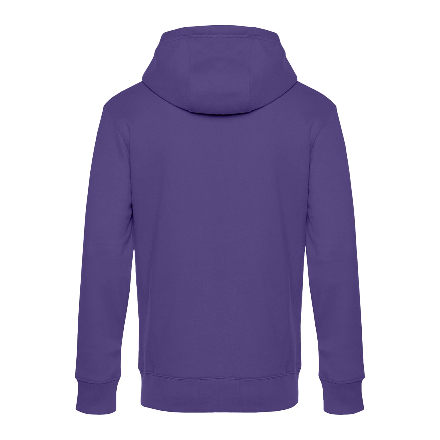 Radiant Purple - Back - B&C Mens King Hoodie