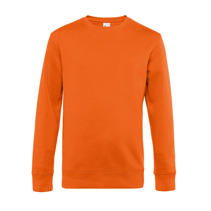 Pure Orange - Front - B&C Mens King Crew Neck Jumper