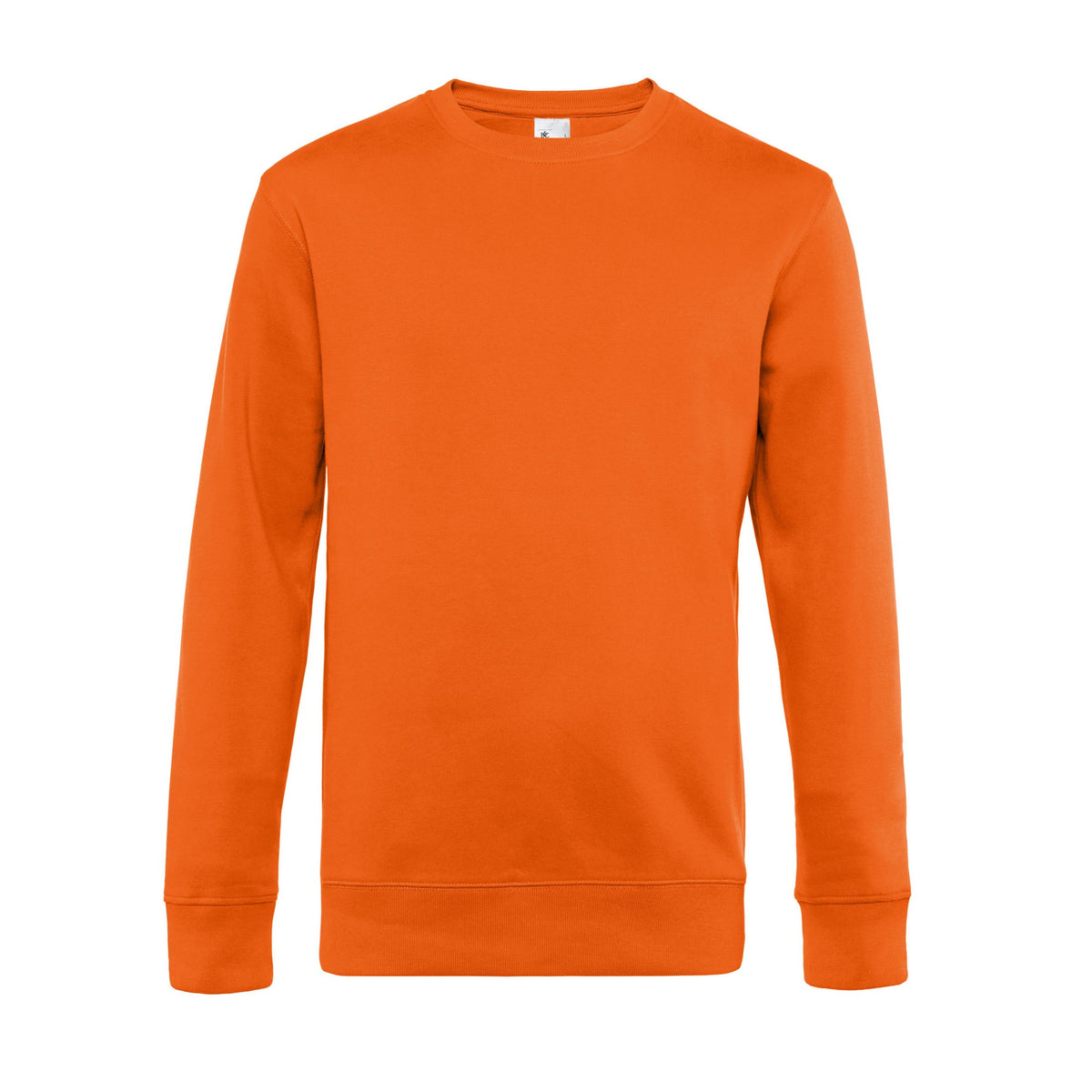Pure Orange - Front - B&C Mens King Crew Neck Jumper