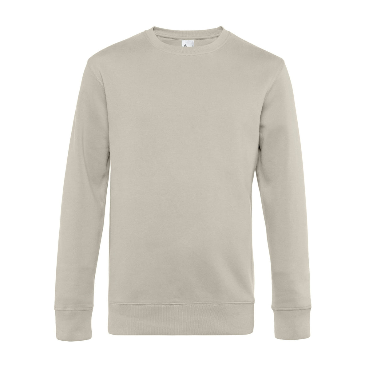 Grey Fog - Front - B&C Mens King Crew Neck Jumper