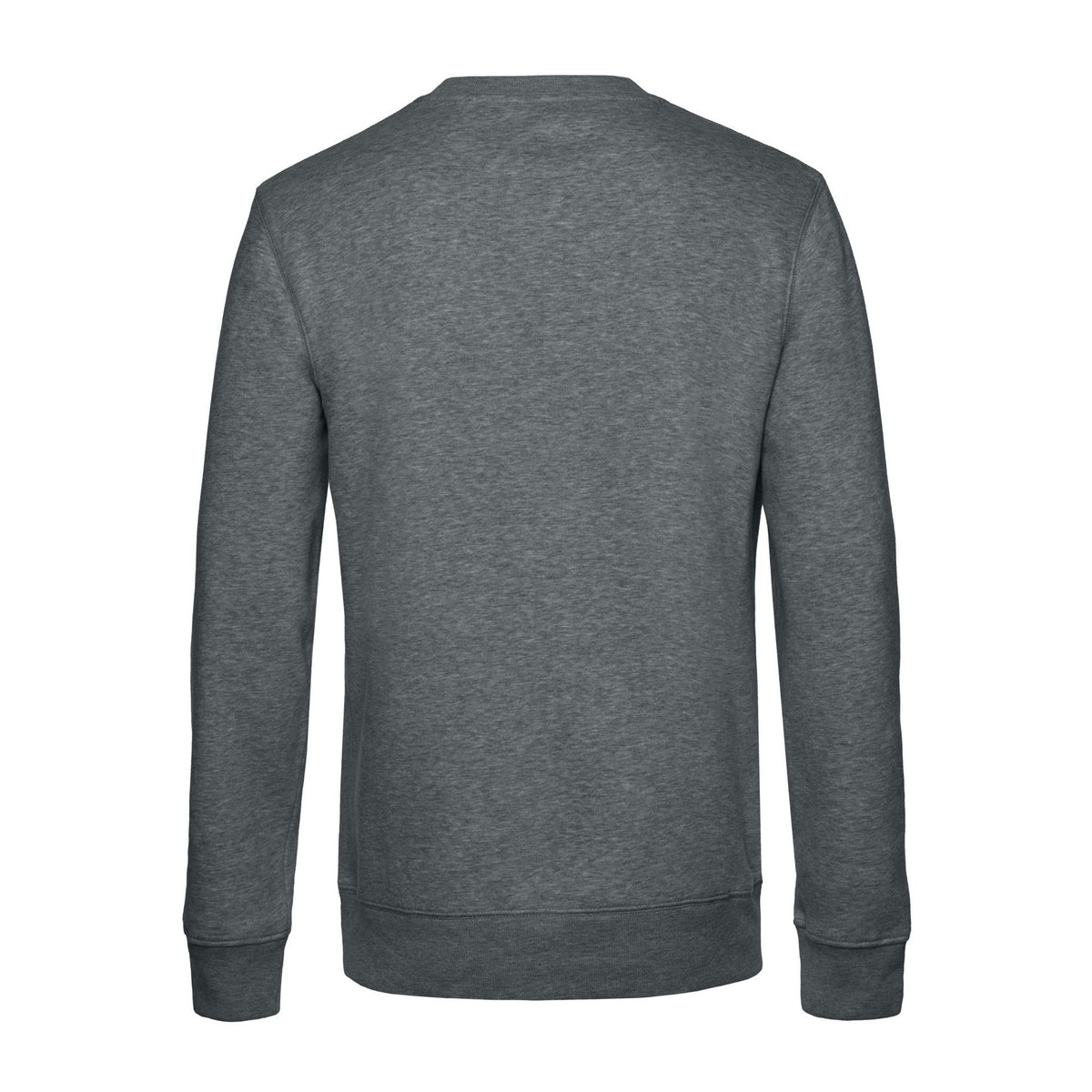 Mid Grey Heather - Back - B&C Mens King Crew Neck Jumper