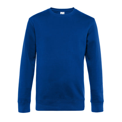 Royal Blue - Front - B&C Mens King Crew Neck Jumper