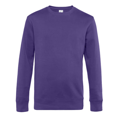 Radiant Purple - Front - B&C Mens King Crew Neck Jumper