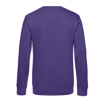 Radiant Purple - Back - B&C Mens King Crew Neck Jumper