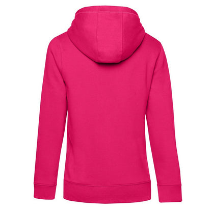 Magenta Pink - Back - B&C Womens-Ladies Queen Hoodie