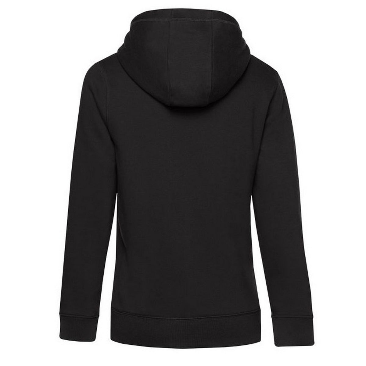 Black Pure - Back - B&C Womens-Ladies Queen Hoodie