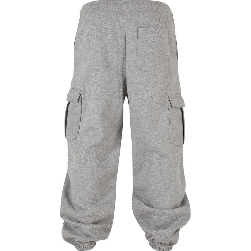 Heather Grey - Back - Build Your Brand Mens 90s Jogging Bottoms