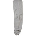 Heather Grey - Side - Build Your Brand Mens 90s Jogging Bottoms