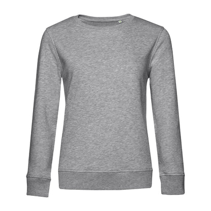 Heather Grey - Front - B&C Womens-Ladies Inspire Crew Neck Jumper