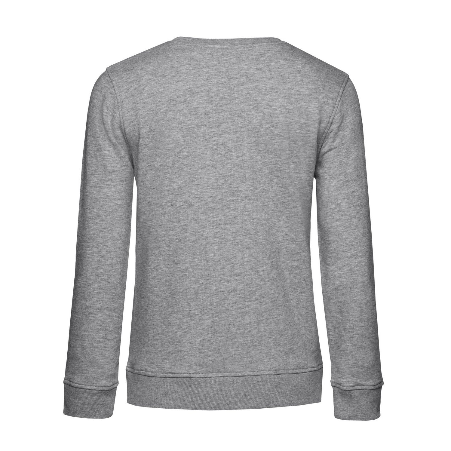 Heather Grey - Back - B&C Womens-Ladies Inspire Crew Neck Jumper