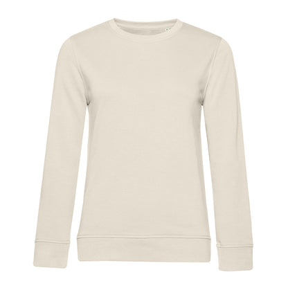 Off White - Front - B&C Womens-Ladies Inspire Crew Neck Jumper